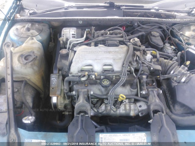 1G2WJ52M0TF247836 - 1996 PONTIAC GRAND PRIX SE ტურკოუსი ფოტო 10