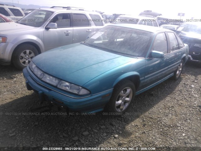 1G2WJ52M0TF247836 - 1996 PONTIAC GRAND PRIX SE ტურკოუსი ფოტო 2