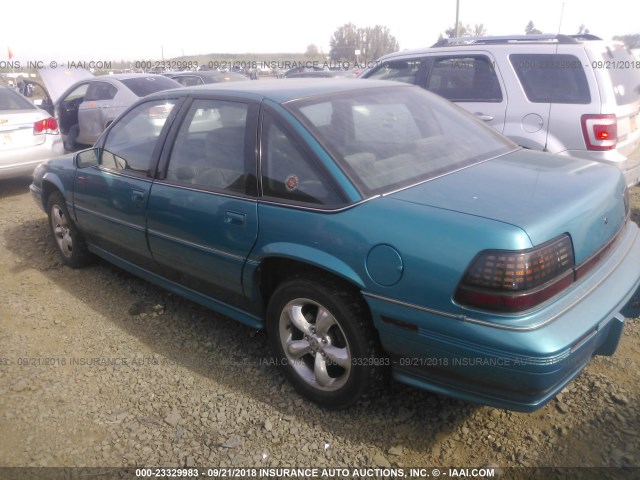 1G2WJ52M0TF247836 - 1996 PONTIAC GRAND PRIX SE ტურკოუსი ფოტო 3