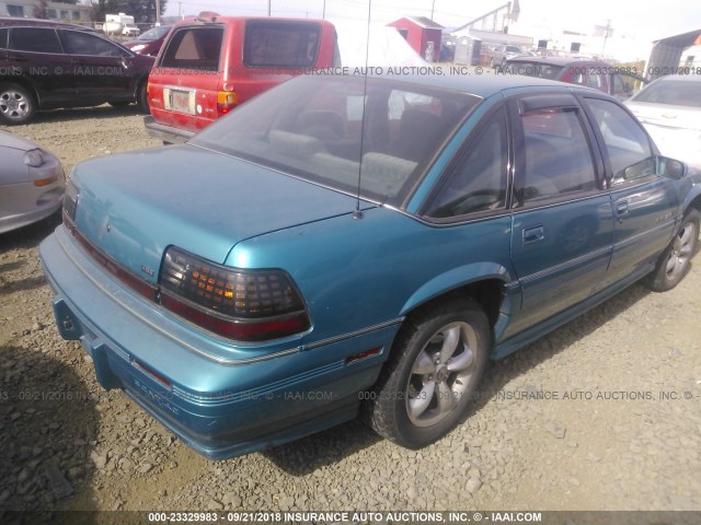 1G2WJ52M0TF247836 - 1996 PONTIAC GRAND PRIX SE ტურკოუსი ფოტო 4