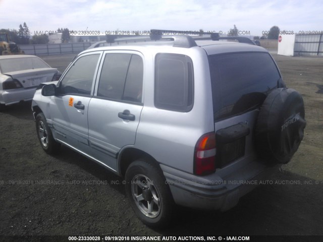 2CNBJ13C6X6920195 - 1999 CHEVROLET TRACKER SILVER photo 3