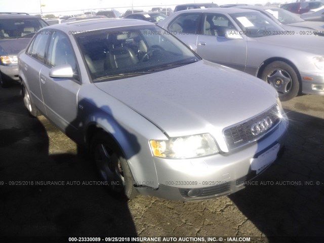 WAULC68E73A213630 - 2003 AUDI A4 1.8T QUATTRO SILVER photo 1