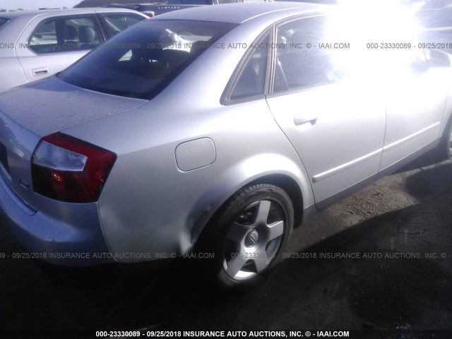 WAULC68E73A213630 - 2003 AUDI A4 1.8T QUATTRO SILVER photo 6