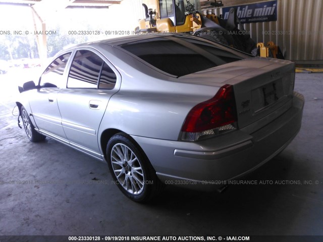 YV1RS547952456297 - 2005 VOLVO S60 T5 SILVER photo 3