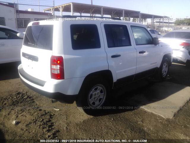 1C4NJPBB0GD519224 - 2016 JEEP PATRIOT SPORT WHITE photo 4