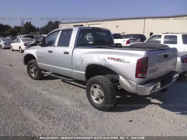 3D7KU28C34G189905 - 2004 DODGE RAM 2500 ST/SLT 银色 照片 3