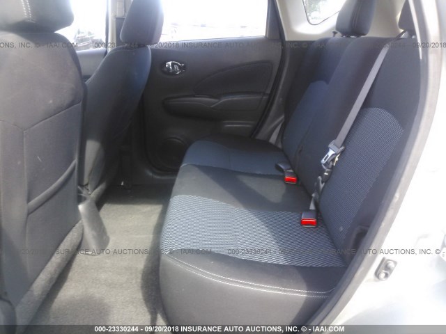 3N1CE2CP3FL438576 - 2015 NISSAN VERSA NOTE S/S PLUS/SV/SL/SR SILVER photo 8