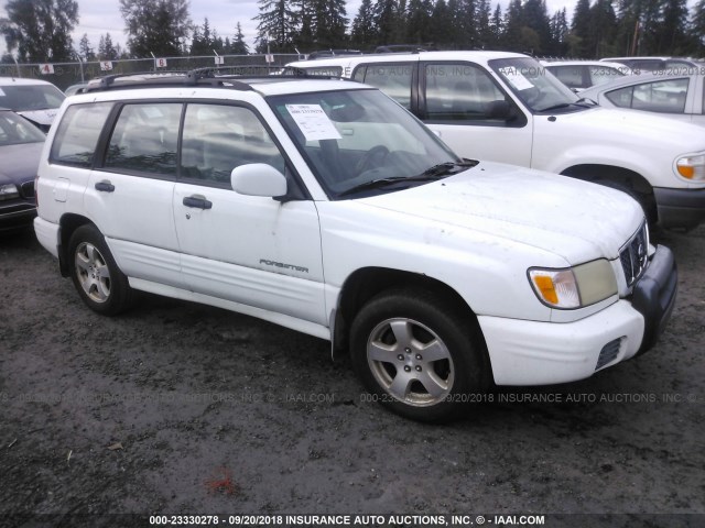 JF1SF656X1G701215 - 2001 SUBARU FORESTER S WHITE photo 1