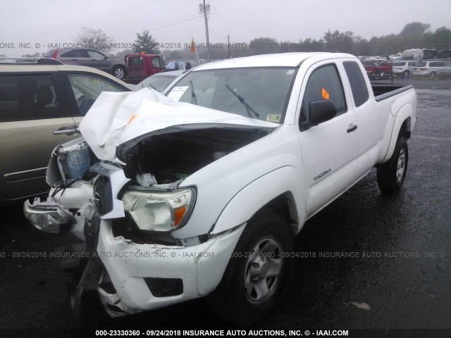 5TFTX4GN2DX024685 - 2013 TOYOTA TACOMA PRERUNNER ACCESS CAB WHITE photo 2