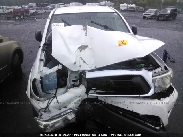 5TFTX4GN2DX024685 - 2013 TOYOTA TACOMA PRERUNNER ACCESS CAB WHITE photo 6