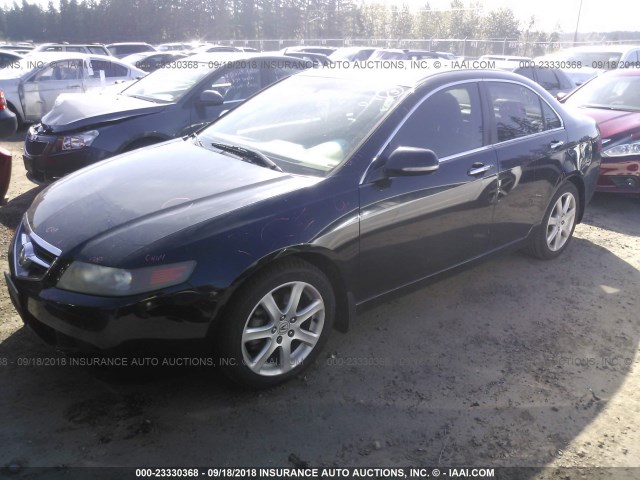 JH4CL96855C014616 - 2005 ACURA TSX BLACK photo 2