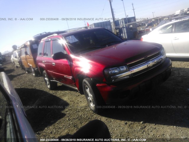 1GNDT13S232373391 - 2003 CHEVROLET TRAILBLAZER  RED photo 1