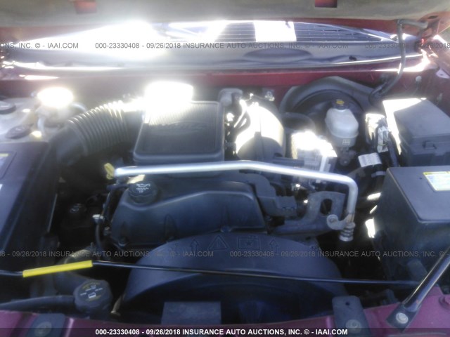 1GNDT13S232373391 - 2003 CHEVROLET TRAILBLAZER  წითელი ფოტო 10