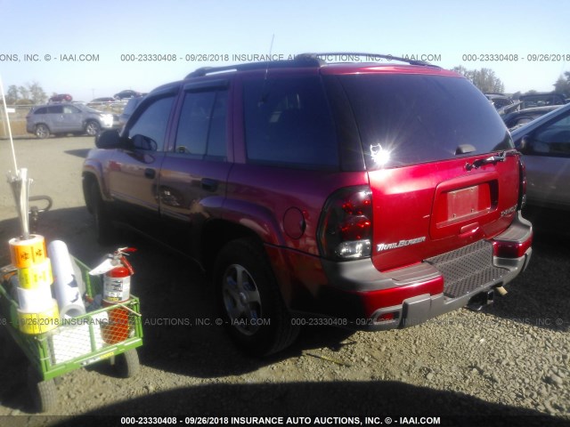 1GNDT13S232373391 - 2003 CHEVROLET TRAILBLAZER  წითელი ფოტო 3
