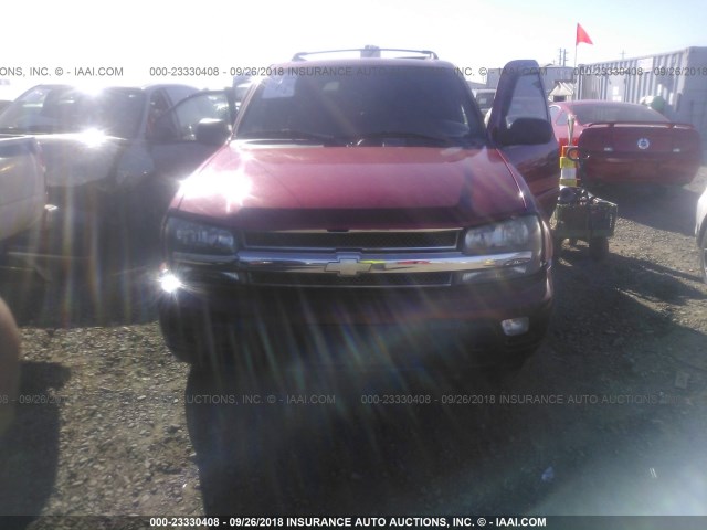 1GNDT13S232373391 - 2003 CHEVROLET TRAILBLAZER  წითელი ფოტო 6