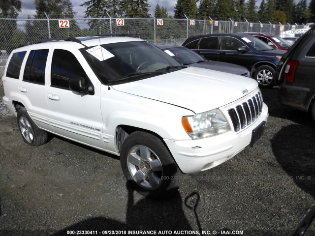 1J4GW58NX1C596898 - 2001 JEEP GRAND CHEROKEE LIMITED WHITE photo 1