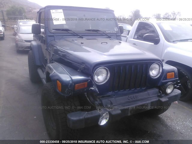 1J4FA39S33P352525 - 2003 JEEP WRANGLER COMMANDO/X BLUE photo 6