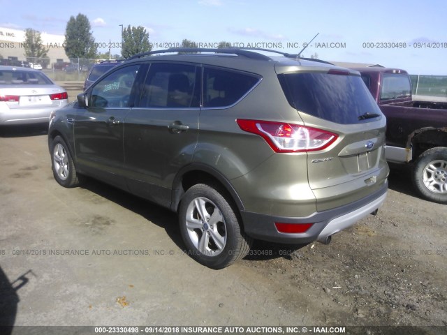 1FMCU9GX1DUB20246 - 2013 FORD ESCAPE SE GREEN photo 3