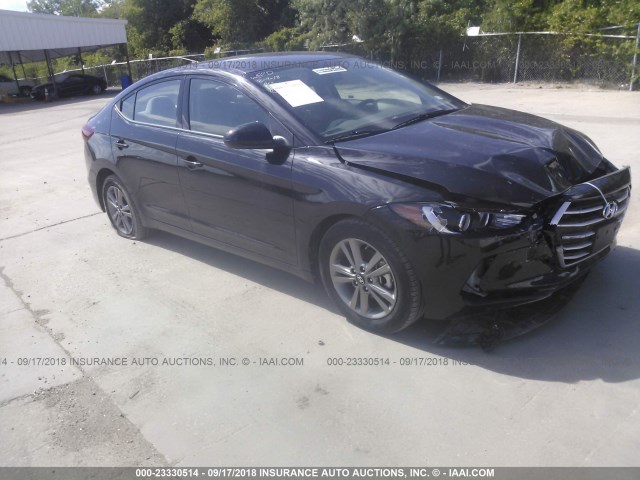 5NPD84LF3JH233408 - 2018 HYUNDAI ELANTRA SEL/VALUE/LIMITED BLACK photo 1