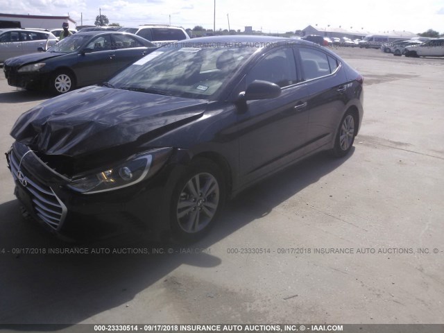 5NPD84LF3JH233408 - 2018 HYUNDAI ELANTRA SEL/VALUE/LIMITED BLACK photo 2