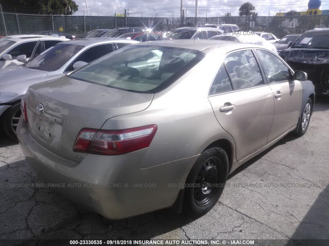 4T1BE46K57U058050 - 2007 TOYOTA CAMRY NEW GENERAT CE/LE/XLE/SE BEIGE photo 4