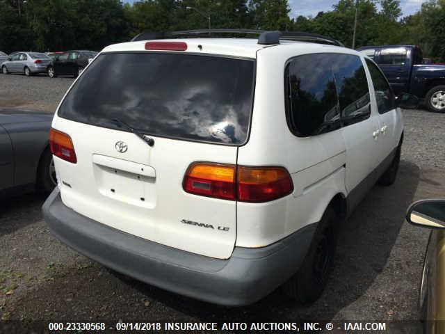 4T3ZF13C0YU316944 - 2000 TOYOTA SIENNA LE/XLE WHITE photo 4