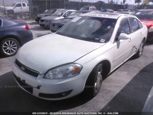 2G1WD58C779232582 - 2007 CHEVROLET IMPALA SUPER SPORT WHITE photo 2