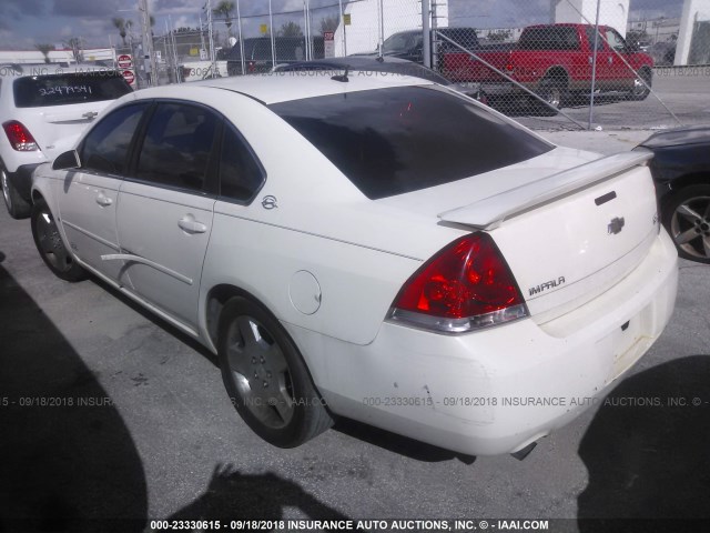 2G1WD58C779232582 - 2007 CHEVROLET IMPALA SUPER SPORT WHITE photo 3