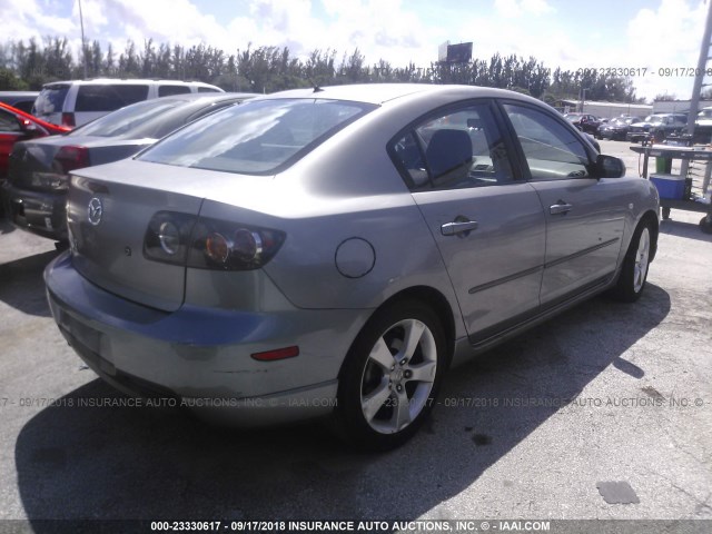 JM1BK123041137035 - 2004 MAZDA 3 S SILVER photo 4