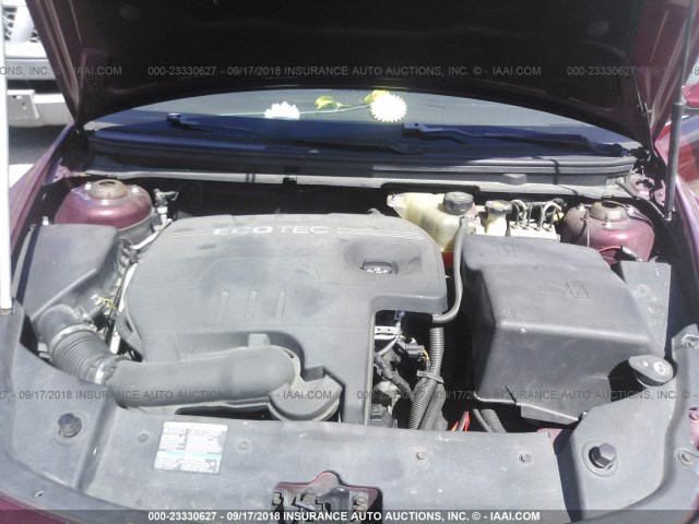 1G1ZJ57B48F251940 - 2008 CHEVROLET MALIBU 2LT BURGUNDY photo 10