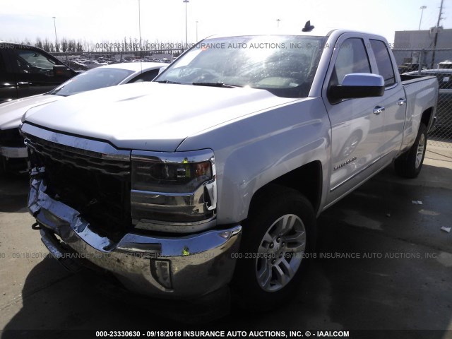 1GCRCSEC6JZ317646 - 2018 CHEVROLET SILVERADO C1500 LTZ SILVER photo 2