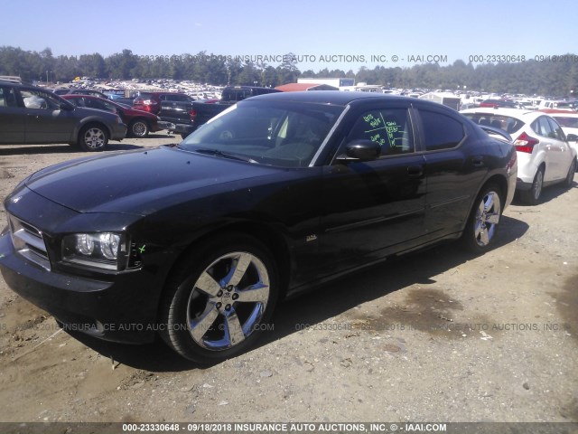 2B3CA9CV8AH239316 - 2010 DODGE CHARGER RALLYE BLACK photo 2