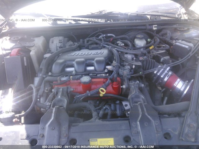 1G2WK52J81F255327 - 2001 PONTIAC GRAND PRIX SE შავი ფოტო 10