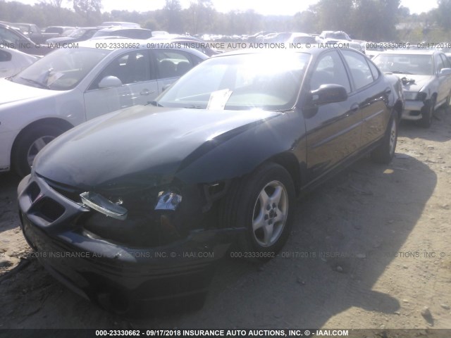 1G2WK52J81F255327 - 2001 PONTIAC GRAND PRIX SE შავი ფოტო 2