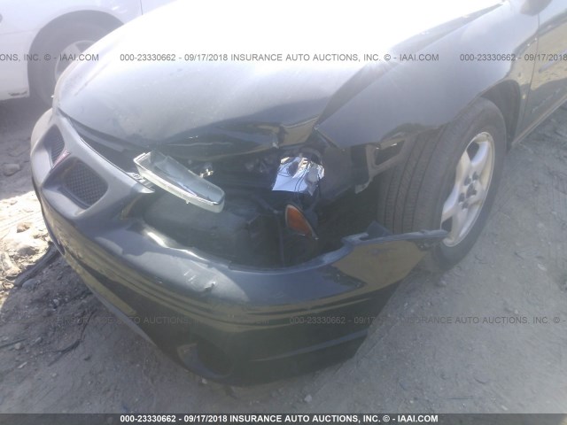 1G2WK52J81F255327 - 2001 PONTIAC GRAND PRIX SE შავი ფოტო 6