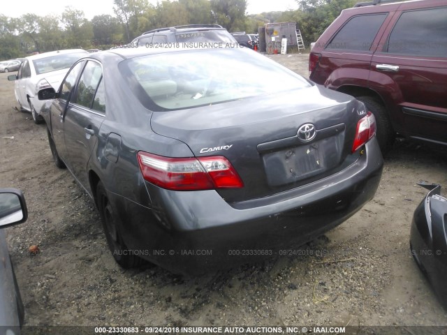 4T1BE46K47U625221 - 2007 TOYOTA CAMRY NEW GENERAT CE/LE/XLE/SE GRAY photo 3