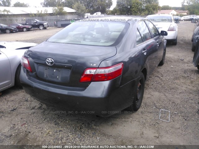 4T1BE46K47U625221 - 2007 TOYOTA CAMRY NEW GENERAT CE/LE/XLE/SE GRAY photo 4