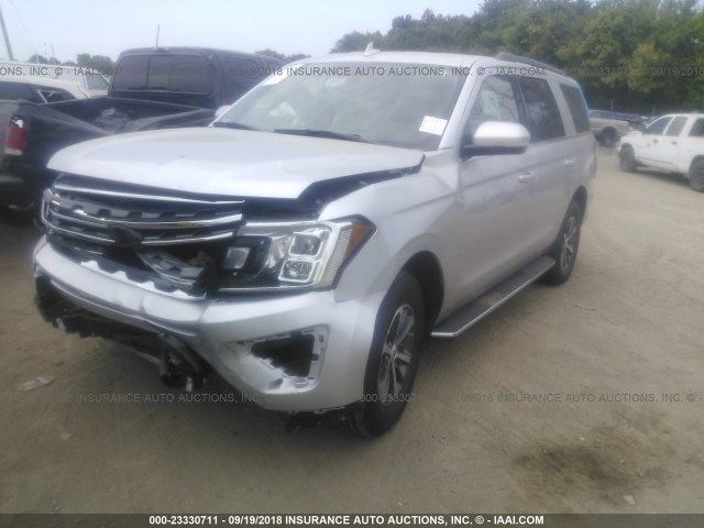 1FMJU1HT5JEA06132 - 2018 FORD EXPEDITION XLT SILVER photo 2