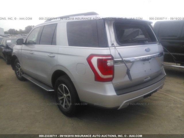 1FMJU1HT5JEA06132 - 2018 FORD EXPEDITION XLT SILVER photo 3