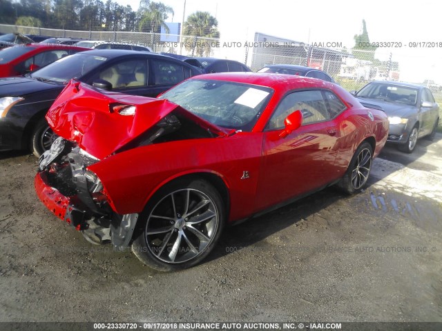 2C3CDZFJ2JH236379 - 2018 DODGE CHALLENGER R/T 392 RED photo 2