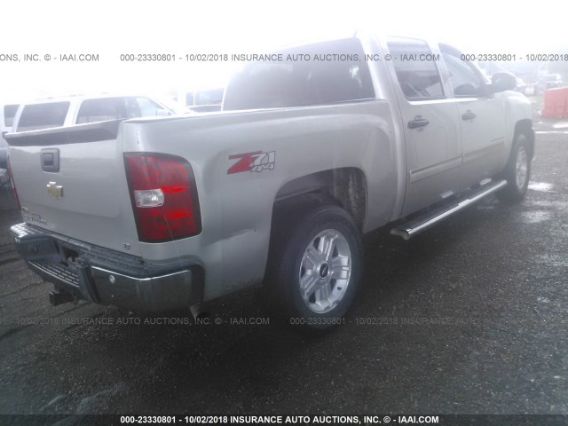 3GCEK23379G163853 - 2009 CHEVROLET SILVERADO K1500 LT SILVER photo 4