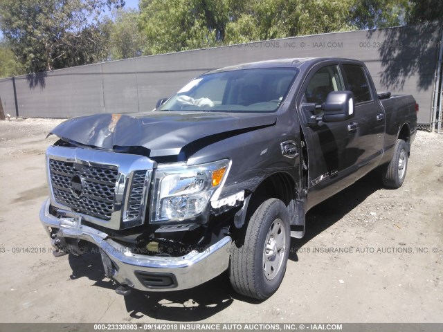 1N6BA1F14GN514522 - 2016 NISSAN TITAN XD S/SV GRAY photo 2