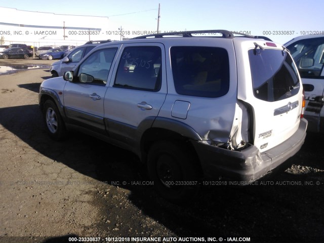 4F2CU08112KM50505 - 2002 MAZDA TRIBUTE LX/ES 银色 照片 3