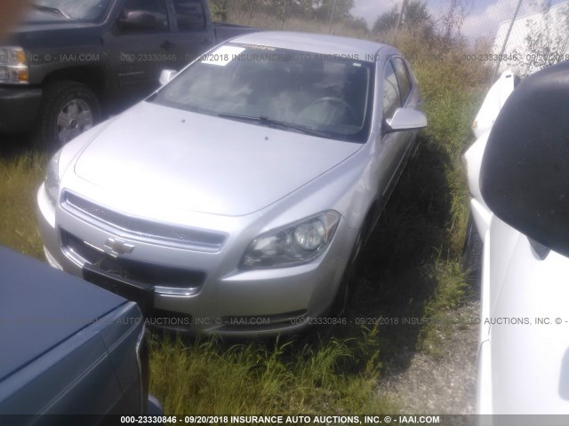 1G1ZC5E18BF153800 - 2011 CHEVROLET MALIBU 1LT SILVER photo 2
