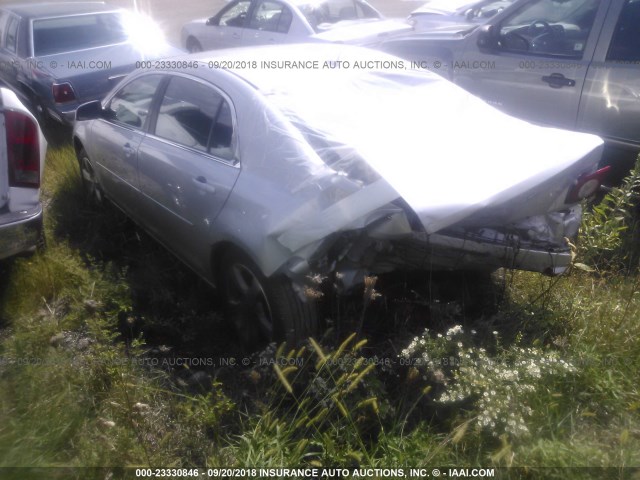 1G1ZC5E18BF153800 - 2011 CHEVROLET MALIBU 1LT SILVER photo 3