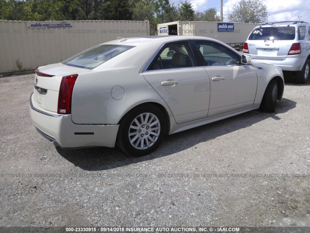 1G6DE5EG4A0106395 - 2010 CADILLAC CTS LUXURY COLLECTION CREAM photo 4