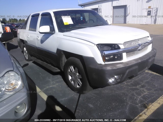 3GNEC13T33G164472 - 2003 CHEVROLET AVALANCHE C1500 WHITE photo 1