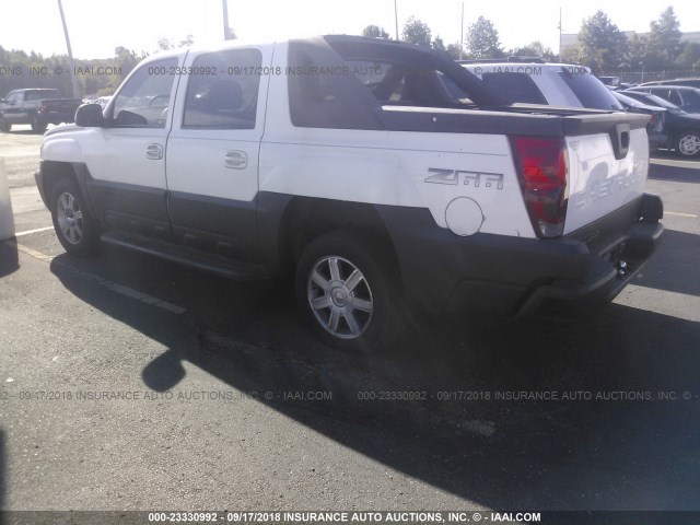 3GNEC13T33G164472 - 2003 CHEVROLET AVALANCHE C1500 WHITE photo 3