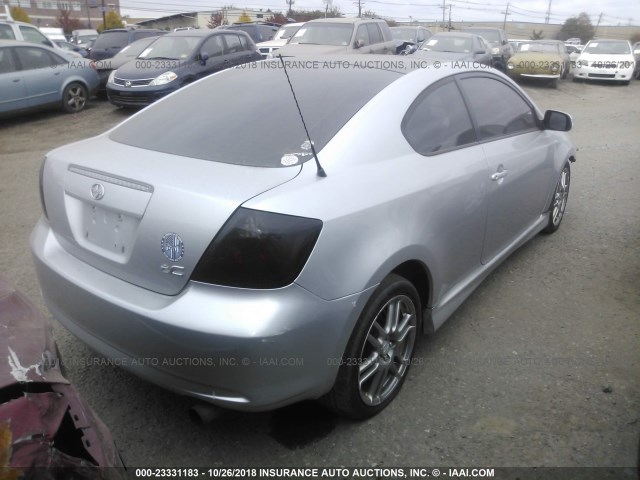 JTKDE177660097492 - 2006 TOYOTA SCION TC 银色 照片 4