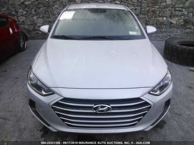 KMHD74LF8HU097341 - 2017 HYUNDAI ELANTRA SE SILVER photo 6